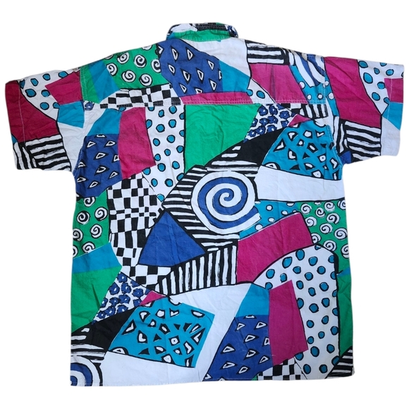Vintage Sweet Baby Jane Abstract Button-up Shirt - Picture 4 of 4